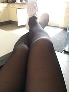 Amateur legs in nylons - German girl Chrissy Tina #3